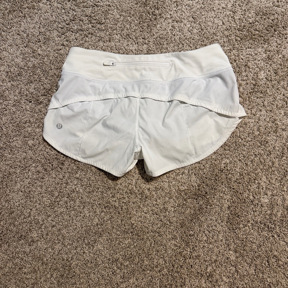 Lululemon Women's White Athletic Shorts